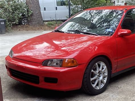 1993 Honda Civic Hatchback Red Cx For Sale