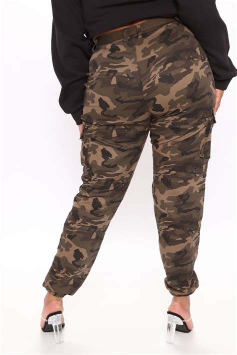 Cadet Kendall Oversized Camo Pants Olive Fashion Nova