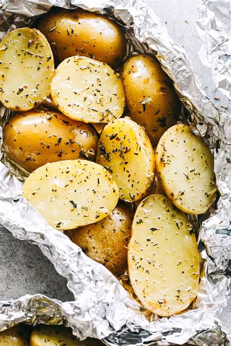 Grilled Potatoes In Foil