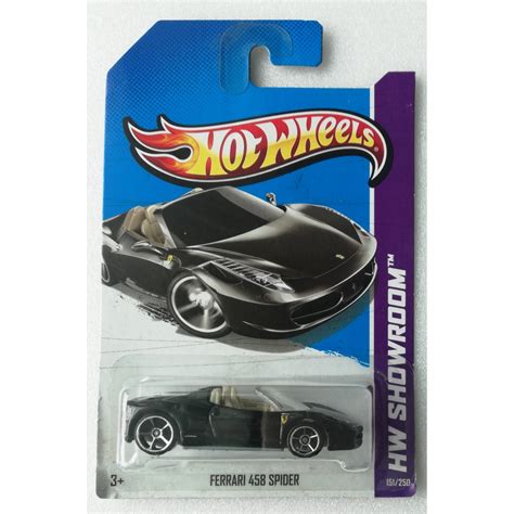 Hot Wheels Ferrari 458 Spider In Black Rare Shopee Malaysia