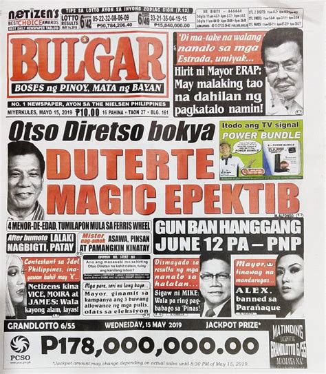 Halimbawa Ng Tabloid