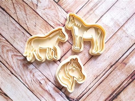 Horse Head Cookie Cutter Set Etsy