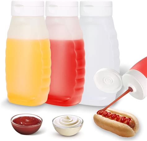 Amazon YEUIKERR 6 Pack Premium Condiment Squeeze Squirt Bottles