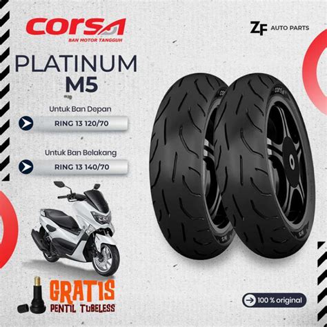 Jual Sepasang Ban Motor Nmax Corsa M5 Tubeless Pcx Nmax Adv 120 70