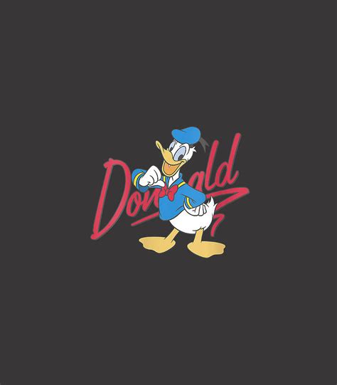 Womens Disney Mickey And Friends Donald Duck Signature Digital Art By