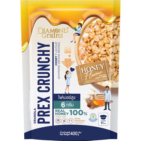 Diamond Grains Granola Prex Crunchy Honey Flavor 400g Villa Market