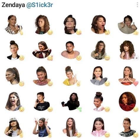 Zendaya Sticker Pack