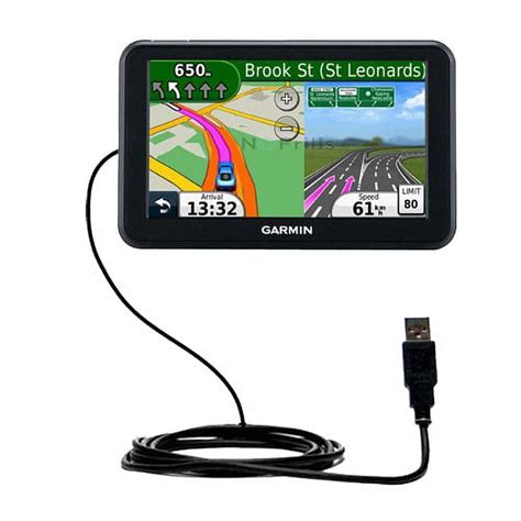 Classic Straight Usb Cable Suitable For The Garmin Nuvi 50 50lm With Power Hot Sync And Charge