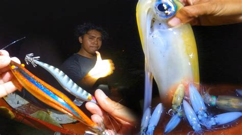 Borong Strike Mancing Cumi Cumi Malam Hari Waktu Purnama Hasilnya