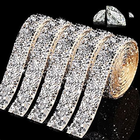 Amazon Milisten Roll Self Adhesive Rhinestone Ribbon Bling