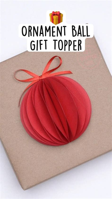 See YouTube Video For 6 Easy Gift Topper Ideas Christmas Gift