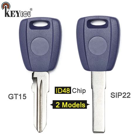 KEYECU 3x ID48 Chip Replacement Transponder Car Key Fob For Fiat Bravo