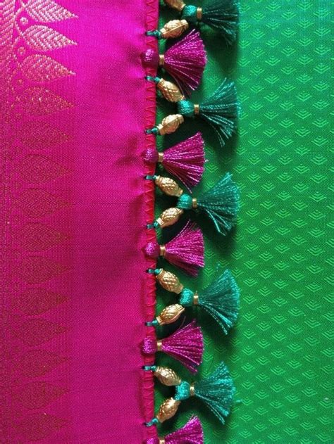 Pin By Saraahuja On Tassels Saree Tassels Designs Saree Kuchu Designs Saree Kuchu New Des