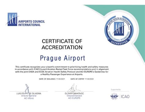 Prague Airport Defends ACI Airport Health Accreditation Prague Airport