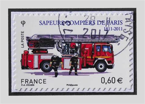 France Autoadh Sif N Sapeurs Pompiers Oblit R Eur