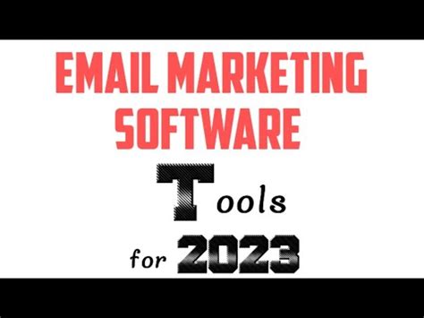 Best Email Marketing Software Tools For 2023 Email Marketing