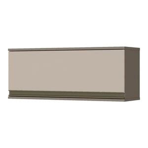 Armário Aéreo 80cm 1 Porta Basculante 100 Mdf Connect Duna cristal