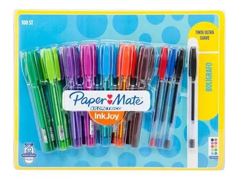 Boligrafo Plumas Paper Mate Kilometrico Varios Colores Pz Mercadolibre