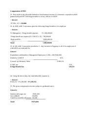 Computation Of FBT Docx Computation Of FBT 21 How Much Is The