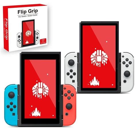 Acessório De Mão Flip Grip Modo Retrato Para Nintendo Switch Vertical