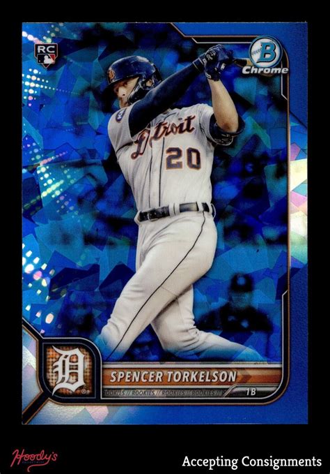 Bowman Chrome Sapphire Spencer Torkelson Tigers Rc Rookie Ebay