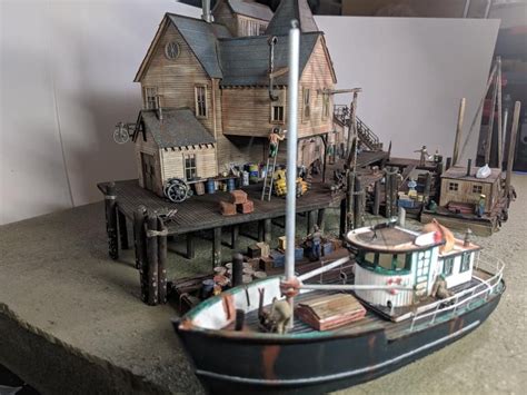 Dockside Diorama Diorama Home Decor