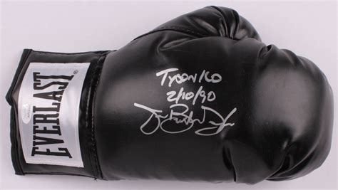 James Buster Douglas Signed Everlast Boxing Glove Inscribed Tyson Ko And 21090 Jsa Coa