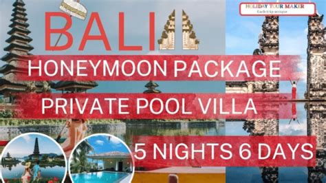 Bali Honeymoon Packages Bali Tour Packages Bali Couple Travel Youtube