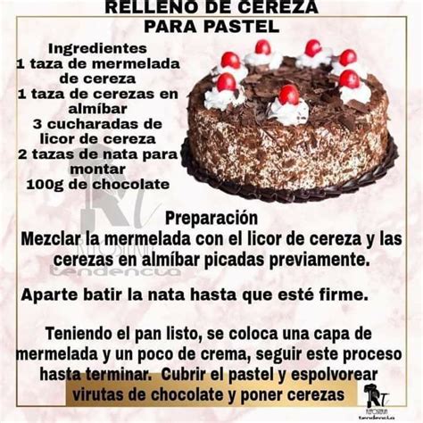 Pin En Postres Ingredientes Para Pastel Recetas De Comida Recetas De Reposteria Casera