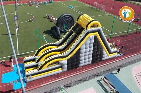 Oc Ft Long Toxic Drop Assault Inflatable Obstacle Courseinflatable