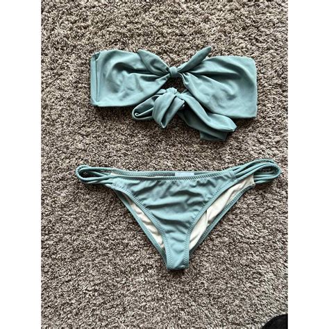 Eberjey Blue Bandeau Cheeky Bikini SET Gem