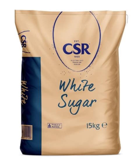 15kg Csr White Sugar Southern Cross Supplies Sydney Australia