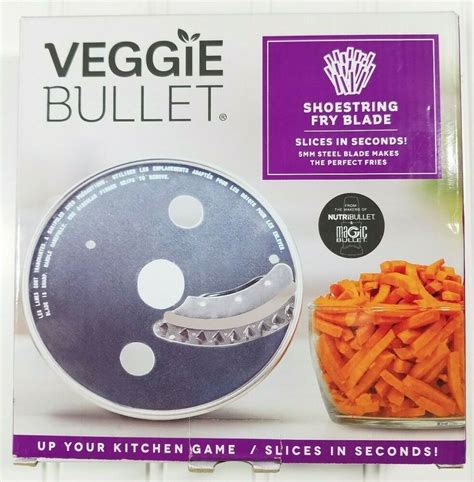 Veggie Bullet Shoestring Fry Blade New 5mm Steel Blade French Fries