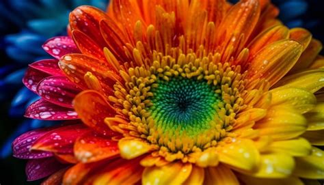 Premium Ai Image Vibrant Yellow Daisy Blossom In Wet Meadow Generated