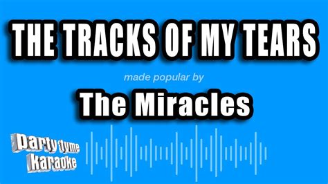 The Miracles The Tracks Of My Tears Karaoke Version YouTube