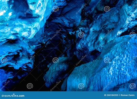 Bela Textura De Fundo De Pedra Escura Na Caverna Imagem De Stock