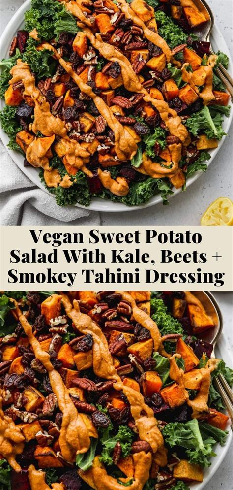 Sweet Potato Salad With Kale Beets And Tahini Walder Wellness Rd Recipe Salad With Sweet