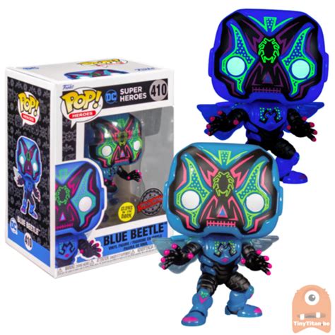 Pop Dc Blue Beetle Gitd Dia De Los Dc Exclusive Funko Pop