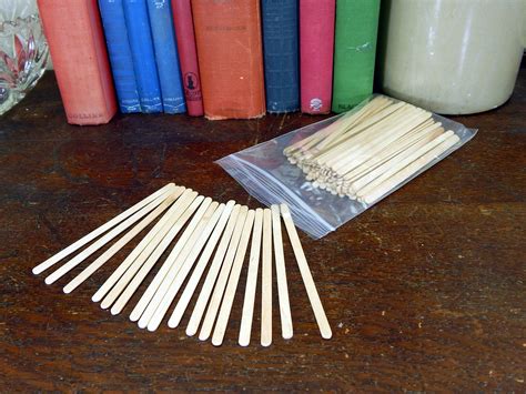 Wooden Crafting Sticks 140mm X 6mm X 2mm 100 200 500 Etsy