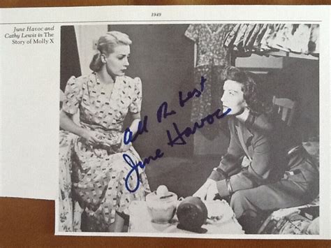 June Havoc Signed Book Photo Actress Gypsy Rose Lee Sister Pal Molly X