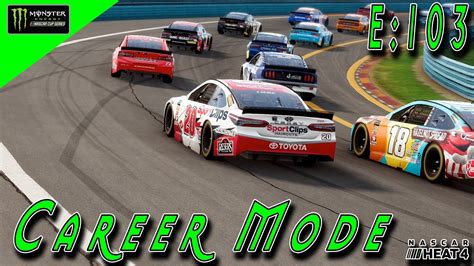 ROAD COURSE RACING FROM WATKINS GLEN NASCAR HEAT 4 CAREER MODE E103