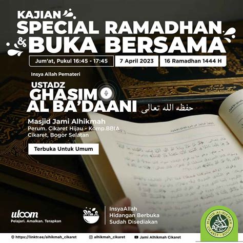 Cari Ilmu Di Kajian Special Ramadhan Buka Bersama