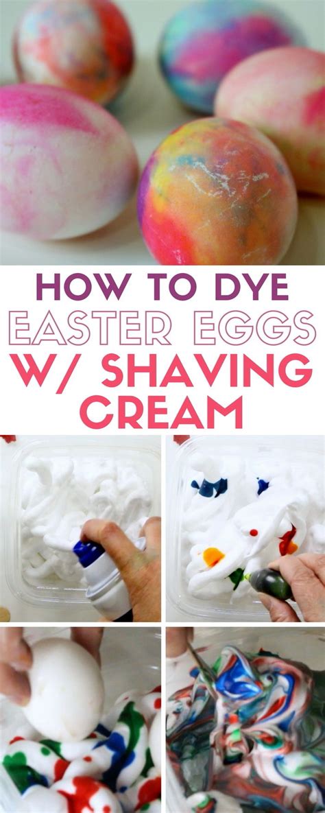 How To Dye Easter Eggs With Shaving Cream And Food Coloring Easter