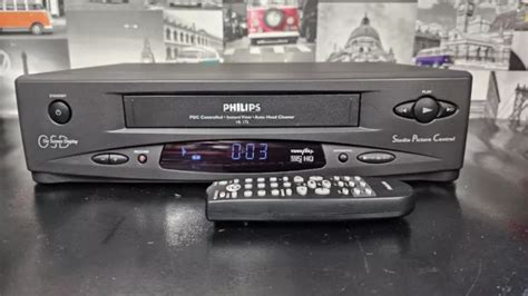 PHILIPS VR175 05 VCR VHS Video Cassette Player Recorder PAL UK Remote