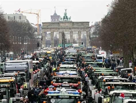 Début d une grève massive des agriculteurs en Allemagne