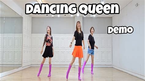 Dancing Queen Line Dance Demo Beginner Alexis Tait Youtube