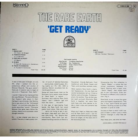 Rare Earth Get Ready Vinyl Lp 1971 De Reissue Hhv