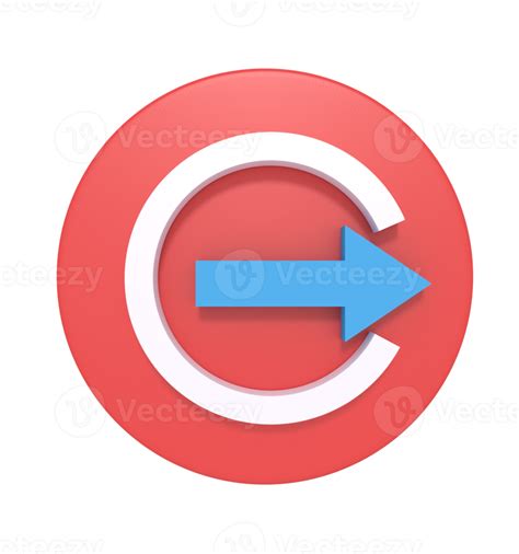 3d Rendering Of Logout Website Icon 10986894 Png