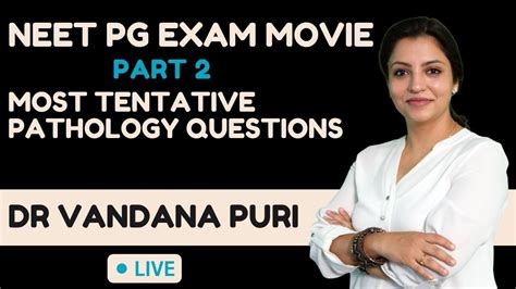 Neet Pg Most Tentative Pathology Questions By Dr Vandana Puri