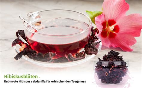 NaturaForte Hibiskusblüten getrocknet 1kg Höchste Qualität Ganze